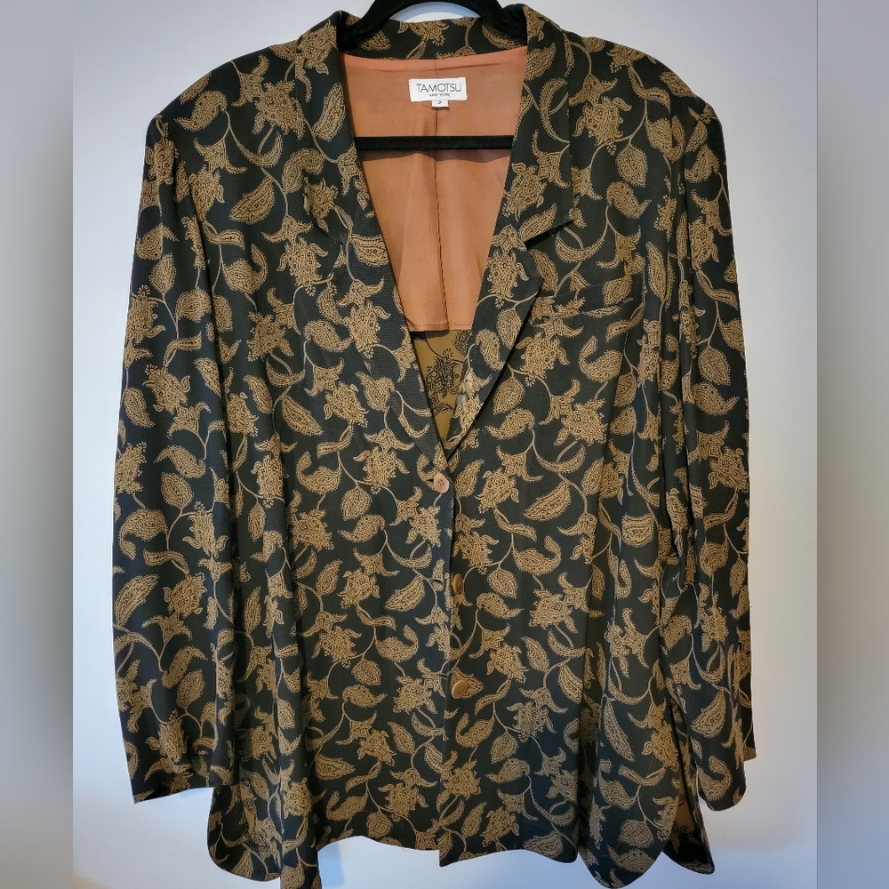 Tamotsu paisley suit jacket